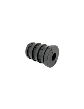 Embout di fissaggio per ruota con foro di fissaggio 10 mm e tubo rotondo 30 mm