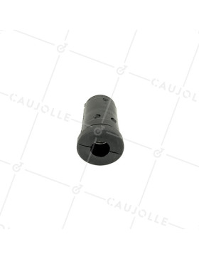 Embout di fissaggio per ruota con foro di fissaggio 10 mm e tubo tondo 25 mm