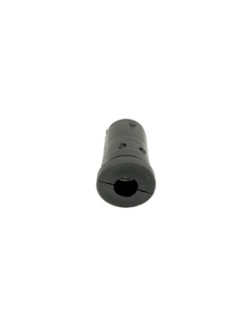 Embout di fissaggio per ruota con foro di fissaggio 10 mm e tubo tondo 25 mm