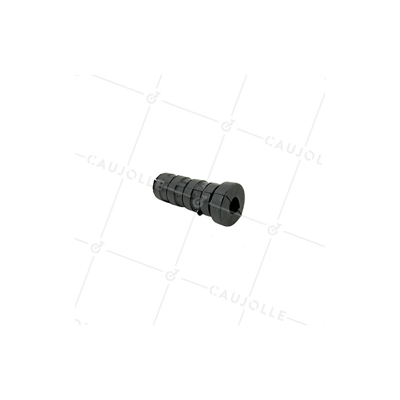 Embout di fissaggio per ruota con foro di fissaggio 6 mm e tubo rotondo 18 mm