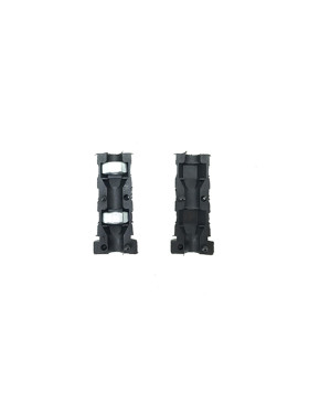 Embout di fissaggio per ruota con foro di fissaggio 6 mm e tubo rotondo 18 mm