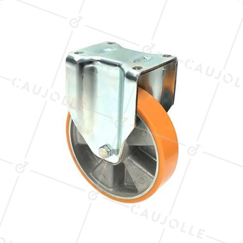 Ruota FISSA POLIURETANO RINFORZATO RIM ALUMINIO DIAMETRO 200 MM CARICO 800KG - S79AR 200 • Caujolle