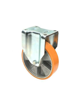 Ruota FISSA POLIURETANO RINFORZATO RIM ALUMINIO DIAMETRO 200 MM CARICO 800KG - S79AR 200
