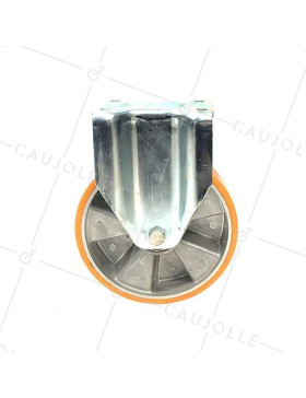 Ruota FISSA POLIURETANO RINFORZATO RIM ALUMINIO DIAMETRO 200 MM CARICO 800KG - S79AR 200