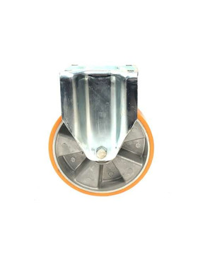 Ruota FISSA POLIURETANO RINFORZATO RIM ALUMINIO DIAMETRO 200 MM CARICO 800KG - S79AR 200
