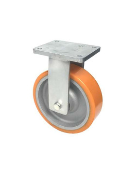 Ruota FISSA DI MANUTENZIONE IN GHISA E POLIURETANO STEC DIAMETRO 250 MM CARICO 1800 KG - STEC 250 FISSA