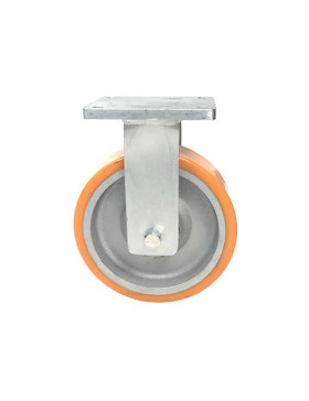 Ruota FISSA DI MANUTENZIONE IN GHISA E POLIURETANO STEC DIAMETRO 250 MM CARICO 1800 KG - STEC 250 FISSA