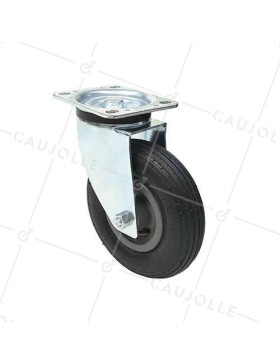 Ruota PIVOTANTE GONFIABILE LINEARE DIAMETRO 200 MM CARICO 30KG • Caujolle