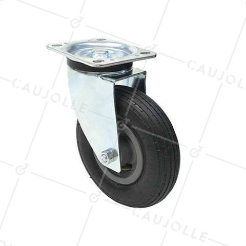 Ruota PIVOTANTE GONFIABILE LINEARE DIAMETRO 200 MM CARICO 30KG • Caujolle