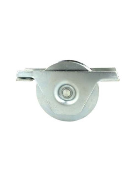 Ruota DI PORTALE A INCASSO A Gola TONDA DIAMETRO 100 MM PER RAIL TONDO DI 16 MM CARICO 370 KG - MTSPGR100