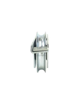 Ruota DI PORTALE A INCASSO A Gola TONDA DIAMETRO 100 MM PER RAIL TONDO DI 16 MM CARICO 370 KG - MTSPGR100