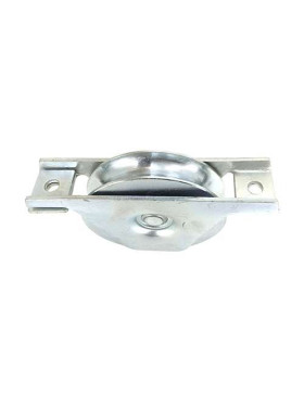 Ruota DI PORTALE A INCASSO A Gola TONDA DIAMETRO 100 MM PER RAIL TONDO DI 16 MM CARICO 370 KG - MTSPGR100