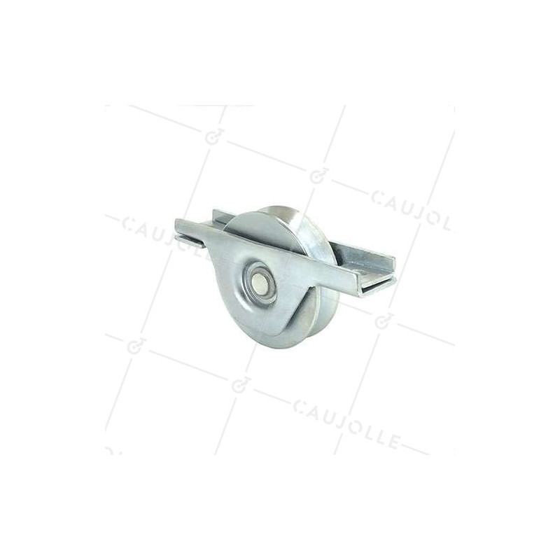 Ruota DI PORTALE INCASSATO DIAMETRO 80 MM PER RAIL TRIANGOLARE UNIVERSALE CARICO 200 KG - MTSPE GV80