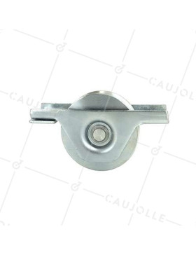 Ruota DI PORTALE INCASSATO DIAMETRO 80 MM PER RAIL TRIANGOLARE UNIVERSALE CARICO 200 KG - MTSPE GV80