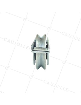 Ruota DI PORTALE INCASSATO DIAMETRO 80 MM PER RAIL TRIANGOLARE UNIVERSALE CARICO 200 KG - MTSPE GV80