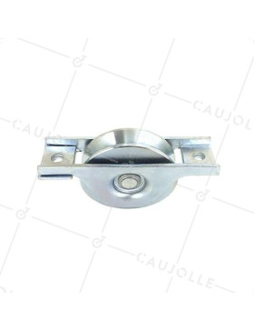 Ruota DI PORTALE INCASSATO DIAMETRO 80 MM PER RAIL TRIANGOLARE UNIVERSALE CARICO 200 KG - MTSPE GV80