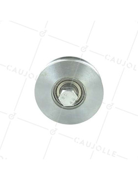 ROUE DE PORTAIL COULISSANT À GORGE RONDE ÉTROITE DE 16 MM ET DIAMÈTRE 90 MM