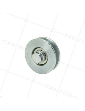 Ruota DI PORTA A Gola QUADRA DIAMETRO 60 MM PER RAIL QUADRO DI 10 MM ASSE 10 MM CARICO 250 KG - GAGC60 • Caujolle