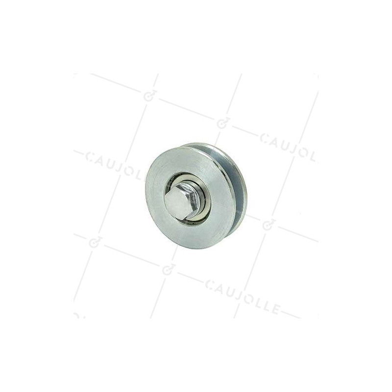 Ruota per portone scorrevole a gola quadrata diametro 60 mm