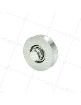 Ruota DI PORTA DIAMETRO 60 MM PER RAIL TRIANGOLARE UNIVERSALE CARICO 250 KG ASSE 10 MM - GAGV60 • Caujolle