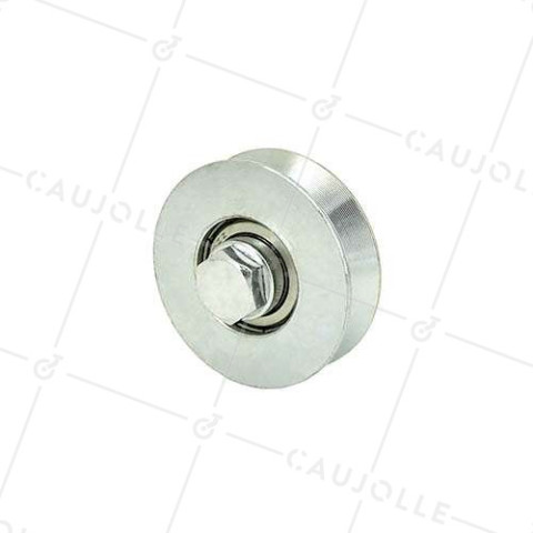 Ruota DI PORTA DIAMETRO 60 MM PER RAIL TRIANGOLARE UNIVERSALE CARICO 250 KG ASSE 10 MM - GAGV60 • Caujolle