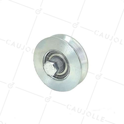 Ruota DI PORTAIL STRETTA DIAMETRO 80 MM PER RAIL TRIANGOLARE UNIVERSALE ASSE 12 MM - GAGV80 • Caujolle