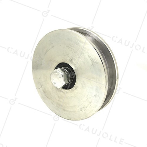 Ruota DI PORTALE LARGO A Gola QUADRA DIAMETRO 100 MM PER RAIL DI 20 MM CARICO 1.2T - GAGC100L • Caujolle