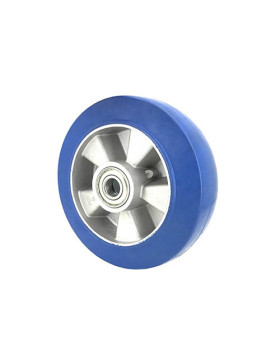 Ruota IN GOMMA ELASTICA ANTI-STRAPPO DIAMETRO 200 MM CARICO 400 KG ASSE 20 MM - S2017 200