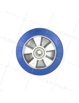 Ruota IN GOMMA ELASTICA ANTI-STRAPPO DIAMETRO 200 MM CARICO 400 KG ASSE 20 MM - S2017 200