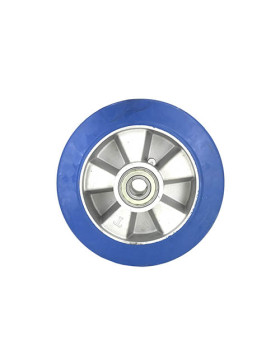 Ruota IN GOMMA ELASTICA ANTI-STRAPPO DIAMETRO 200 MM CARICO 400 KG ASSE 20 MM - S2017 200