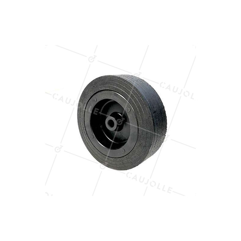 Roue large en caoutchouc avec jante plastique lisse diamètre 250mm