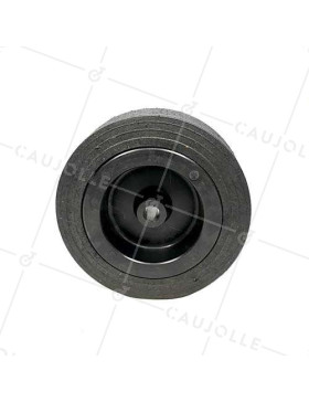 Roue large en caoutchouc avec jante plastique lisse diamètre 250mm