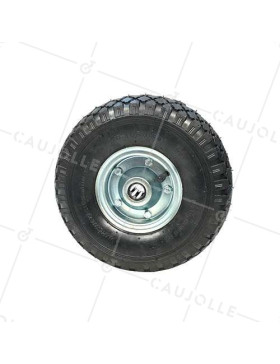 RUOTA DEL DIAVOLO GONFIATA CERCHIO IN ACCIAIO DIAMETRO 260 MM CARICO 150KG ASSE 20 MM - S2700T R20 (PNEUMATICO 3.00-4)