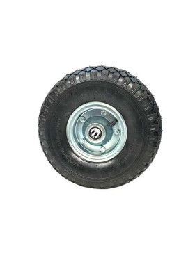 RUOTA DEL DIAVOLO GONFIATA CERCHIO IN ACCIAIO DIAMETRO 260 MM CARICO 150KG ASSE 20 MM - S2700T R20 (PNEUMATICO 3.00-4)