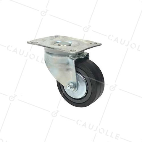 Ruota PIVOTANTE DI MANUTENZIONE CLASSICA RINFORZATA DIAMETRO 100 MM CARICO 125 KG - S2C 100R • Caujolle