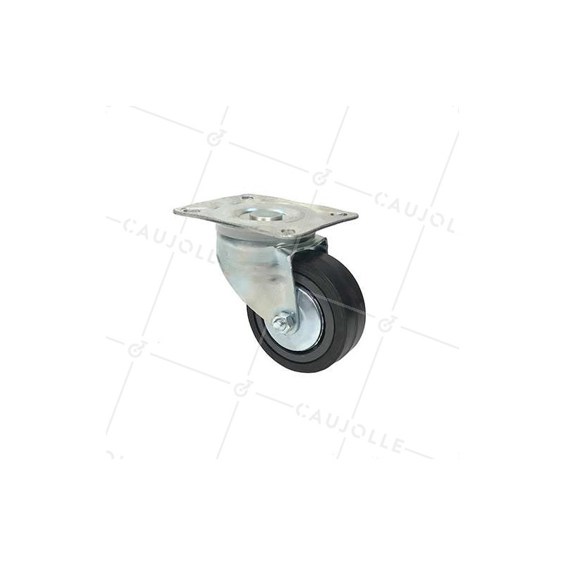 ROULETTE PIVOTANTE DE MANUTENTION CLASSIQUE RENFORCÉE DIAMÈTRE 100 MM CHARGE 125 KG - S2C 100R