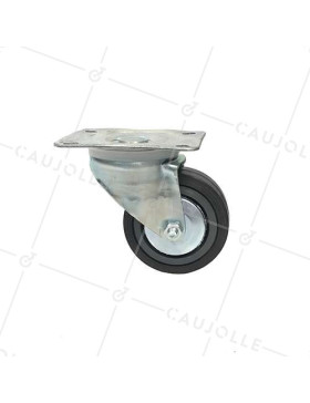 ROULETTE PIVOTANTE DE MANUTENTION CLASSIQUE RENFORCÉE DIAMÈTRE 100 MM CHARGE 125 KG - S2C 100R