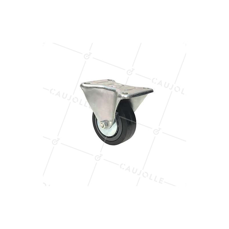 Roulette de manutention fixe avec galet renforcé diamètre 100mm