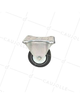 Roulette de manutention fixe avec galet renforcé diamètre 100mm