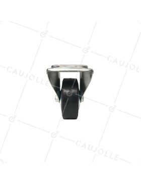 Roulette de manutention fixe avec galet renforcé diamètre 100mm