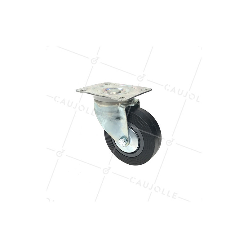 ROULETTE PIVOTANTE DE MANUTENTION LARGE DIAMÈTRE 125 MM CHARGE 125 KG - S2C 125R