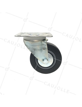 ROULETTE PIVOTANTE DE MANUTENTION LARGE DIAMÈTRE 125 MM CHARGE 125 KG - S2C 125R