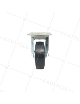 ROULETTE PIVOTANTE DE MANUTENTION LARGE DIAMÈTRE 125 MM CHARGE 125 KG - S2C 125R