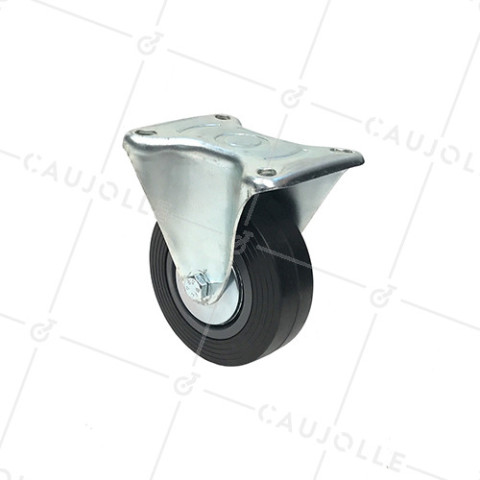 Ruota FISSA DI MANUTENZIONE AMPIO DIAMETRO 125 MM CARICO 125 KG - S7C 125R • Caujolle