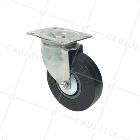Ruota PIVOTANTE DI MANUTENZIONE GRANDE DIAMETRO 150 MM CARICO 130 KG - S2C 150R • Caujolle