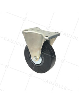 Ruota FISSA DI MANUTENZIONE AMPIA DIAMETRO 150 MM CARICO 130 KG - S7C 150R • Caujolle