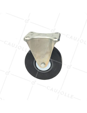 Roulette de manutention fixe avec galet renforcé diamètre 150mm