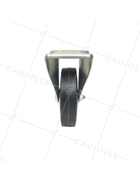 Roulette de manutention fixe avec galet renforcé diamètre 150mm