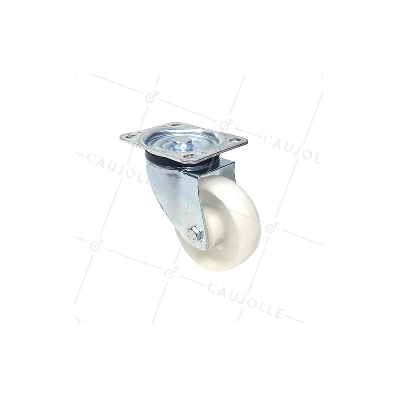 Roulette de manutention en polypropylène diamètre 125 mm - S74P