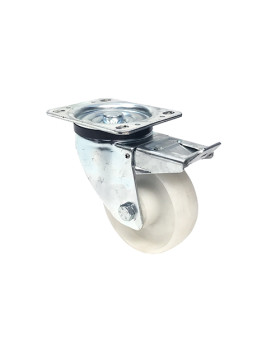 Roulette de manutention polypropylène à frein diamètre 125mm -S74P